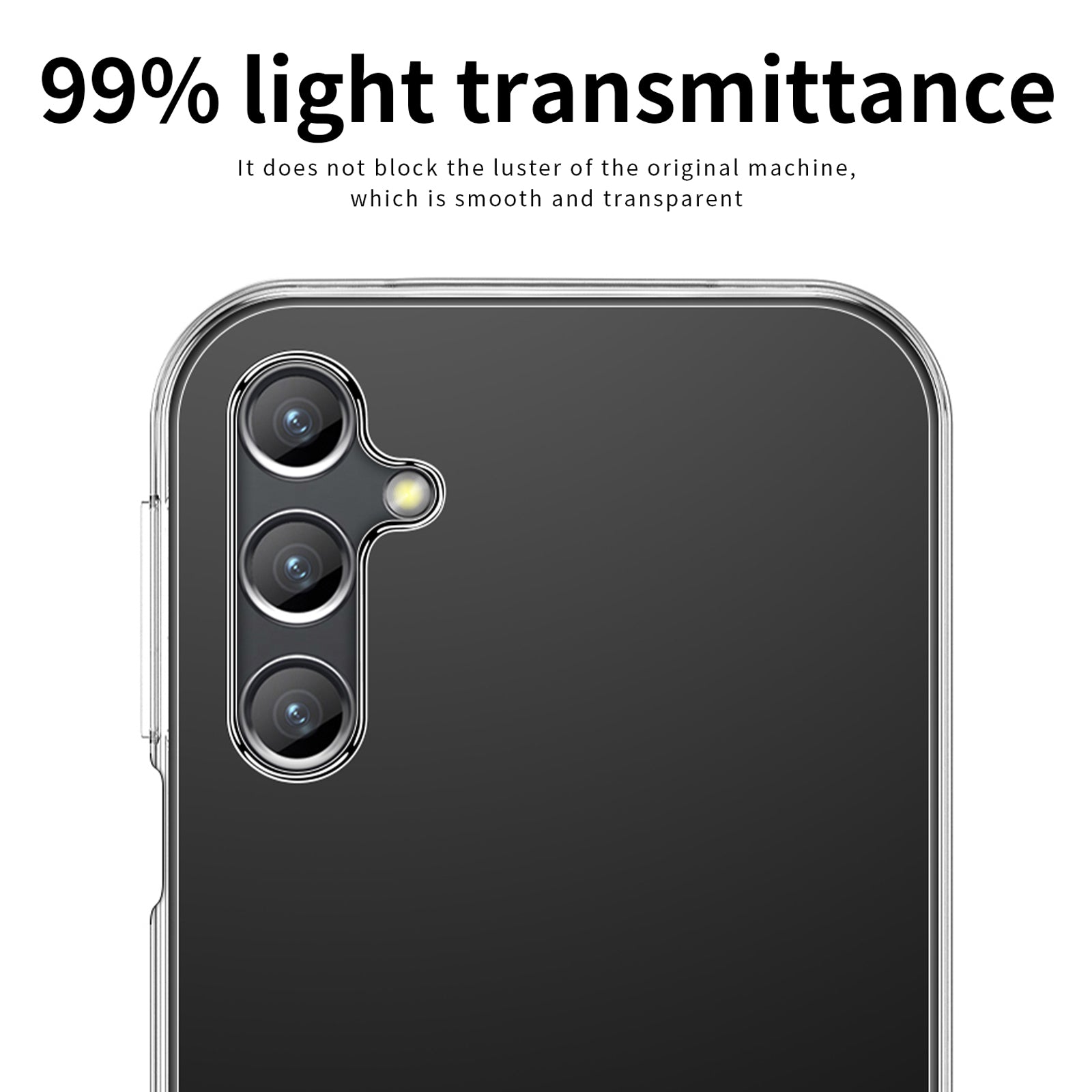 MOFI til Samsung Galaxy S23 FE Gennemsigtigt telefontaske Blødt TPU beskyttende telefoncover MOFI til Samsung Galaxy S23 FE Gennemsigtigt telefontaske Blødt TPU beskyttende telefoncover